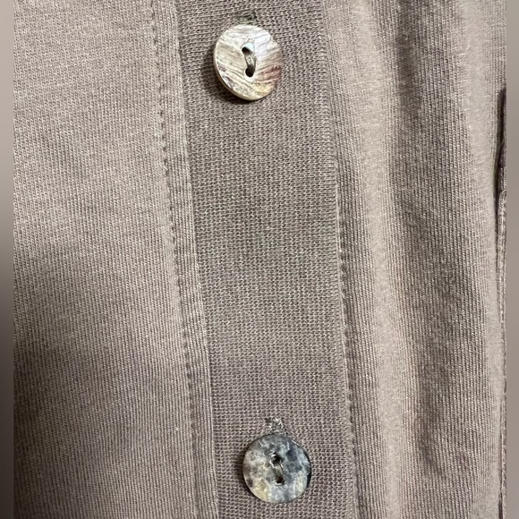 Orvis Light Brown Soft Cotton Cardigan - Picture 4 of 7